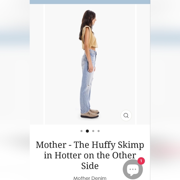 Nwt MOTHER Superior The Huffy Skimp Denim sz.27 - Picture 3 of 16